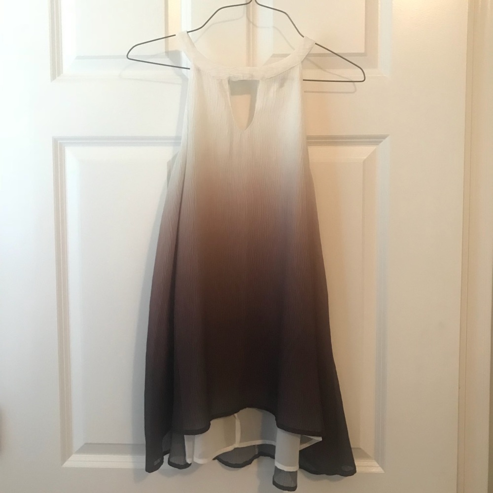 Ombre sleeveless blouse